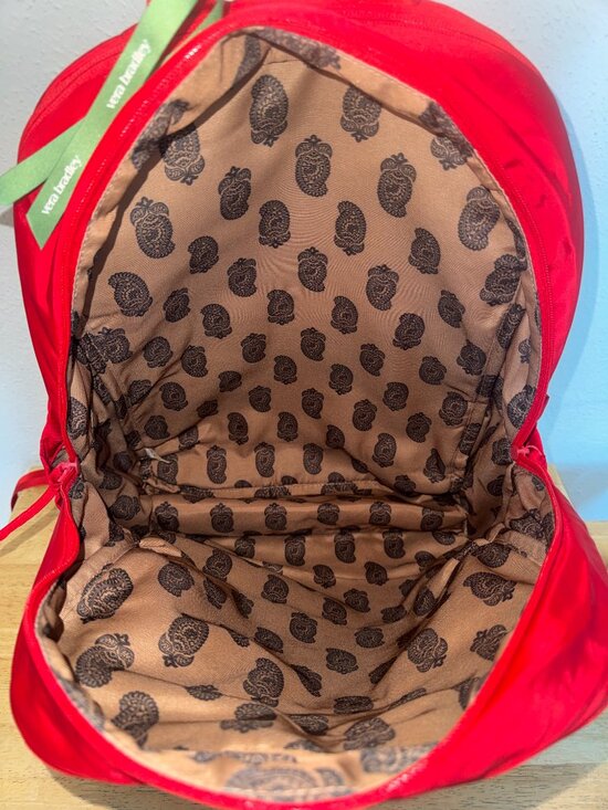 Vea Bradley Large Bancroft Backpack Nylon Goji Berry Red NWT main image 6